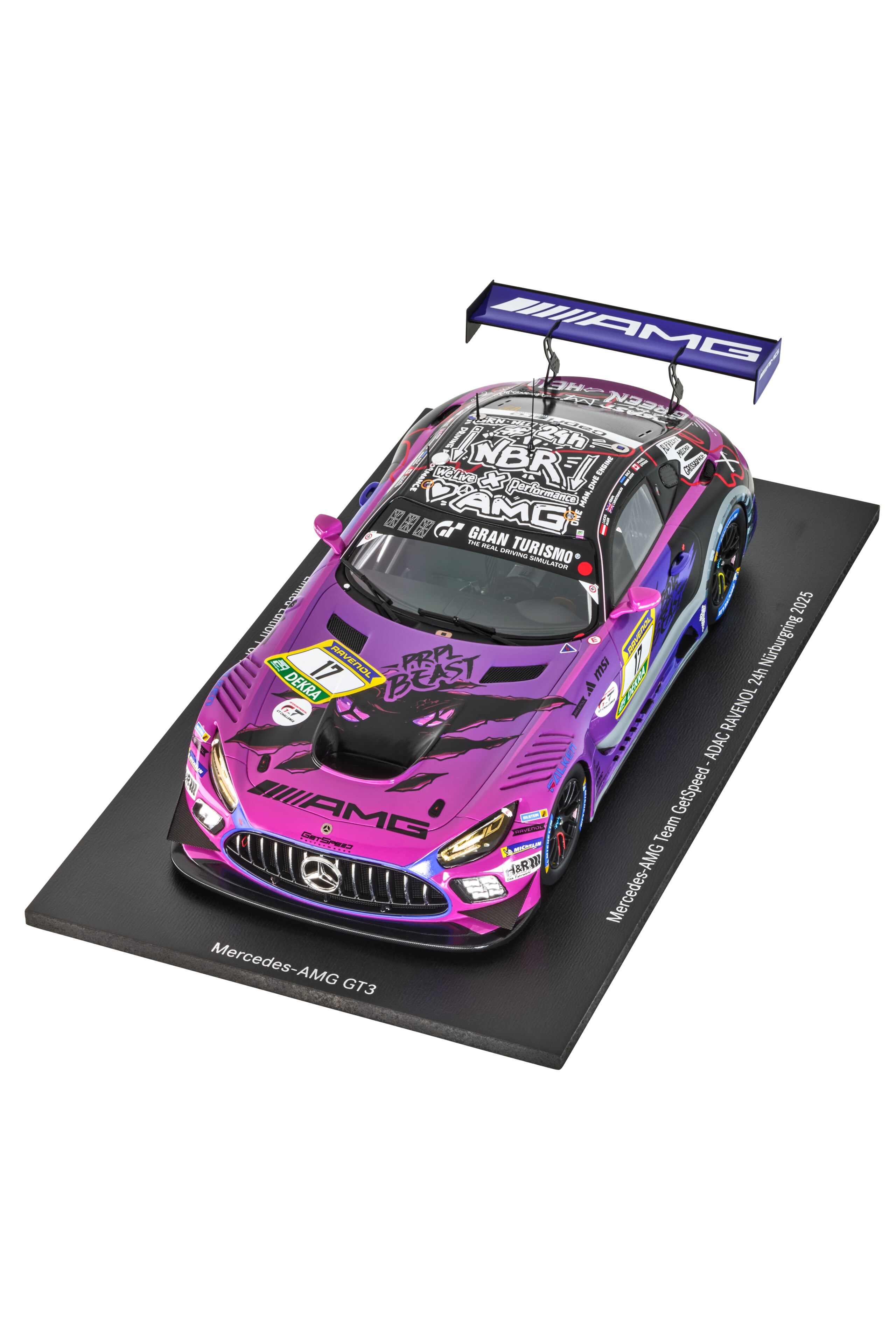 Mercedes-AMG GT3, ADAC RAVENOL 24 h de Nürburgring 2025, C190 - lila, Minimax, 1:18