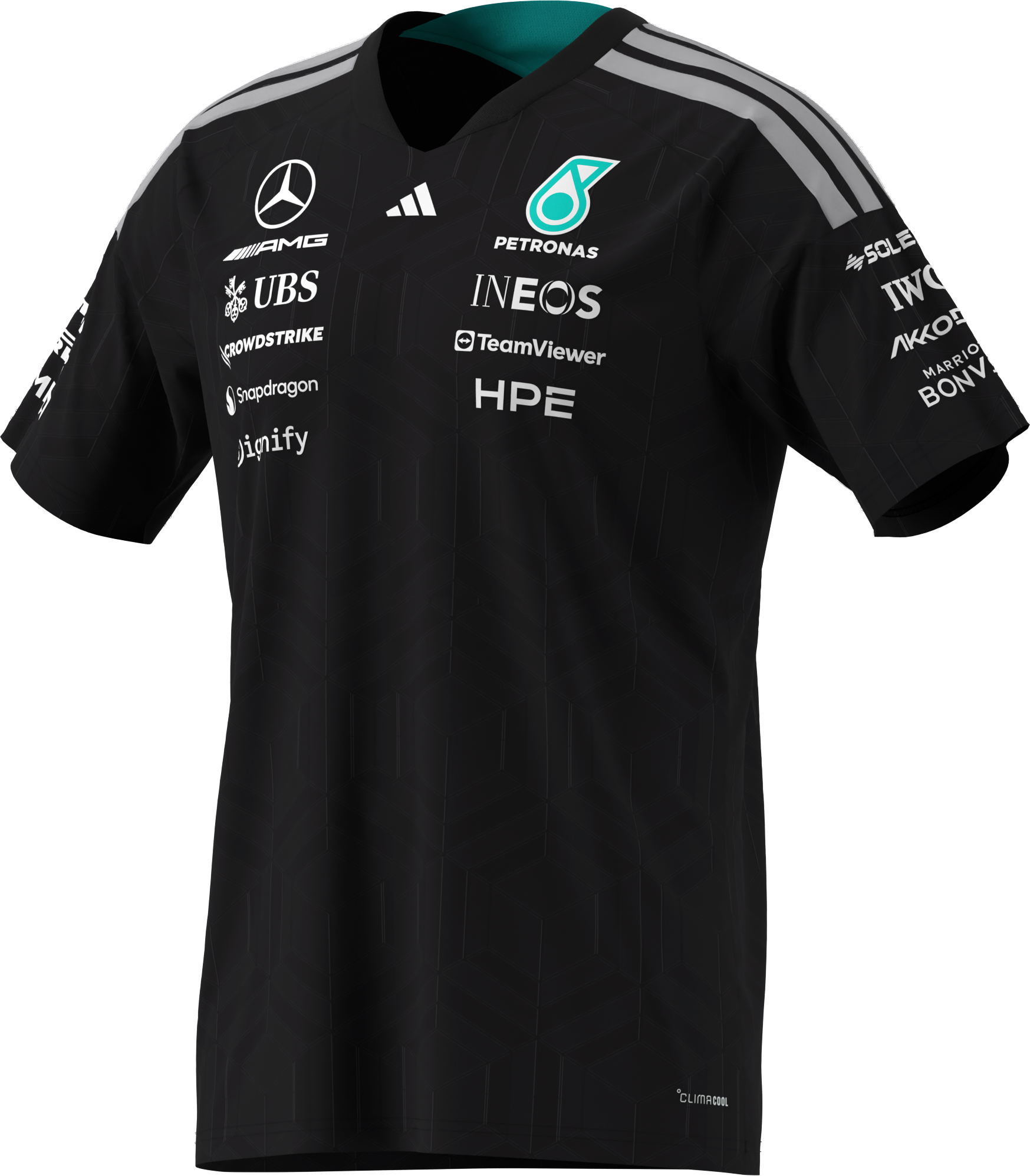 Camiseta de caballero, Conductor, Mercedes-AMG F1 - negro, S