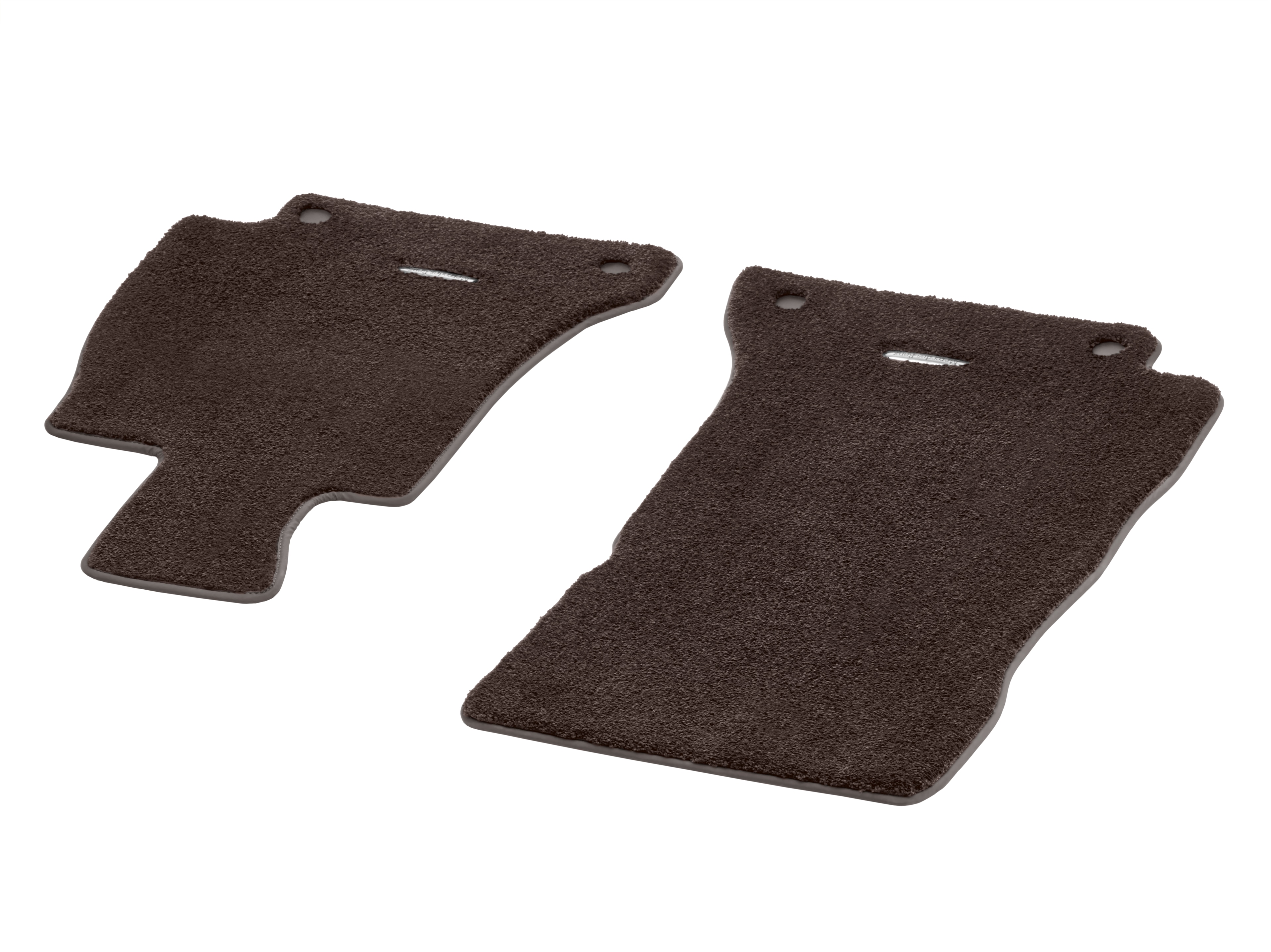 Alfombrillas EXCLUSIV, Alfombrilla para conductor/del acompañante, 2 piezas - Dirección a la derecha, marrón espresso