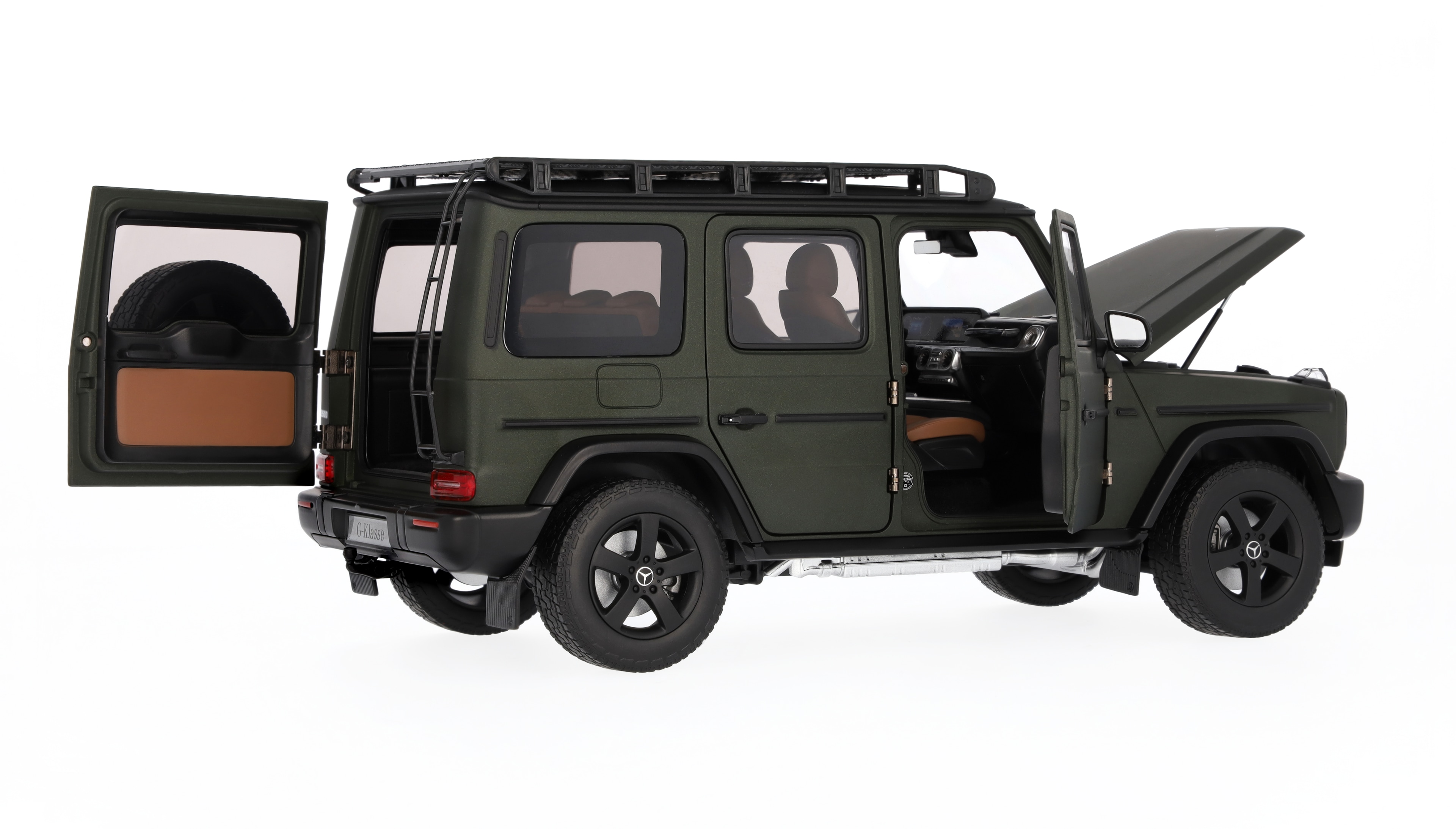 G-Class, Vehículo todoterreno, PROFESSIONAL Line, W465 - MANUFAKTUR oliva magno, Norev, 1:18