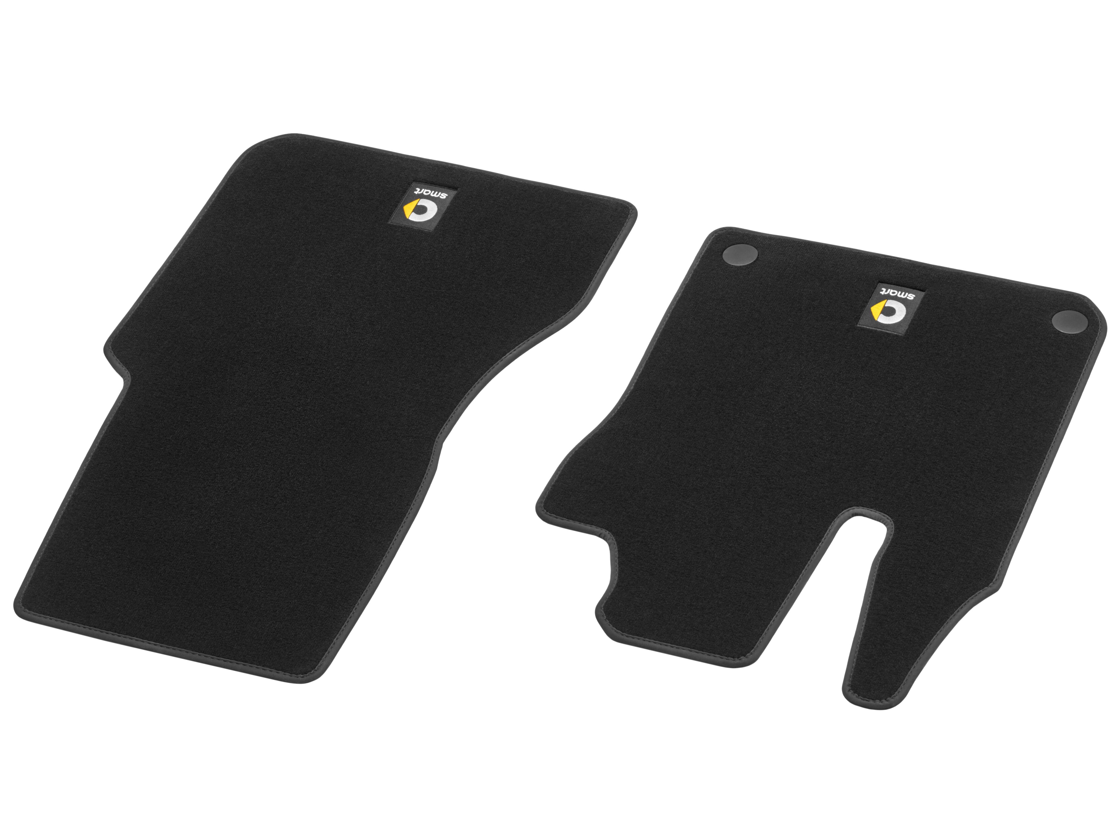 Alfombrillas, Alfombrilla para conductor/del acompañante, 2 piezas - Dirección a la izquierda, negro