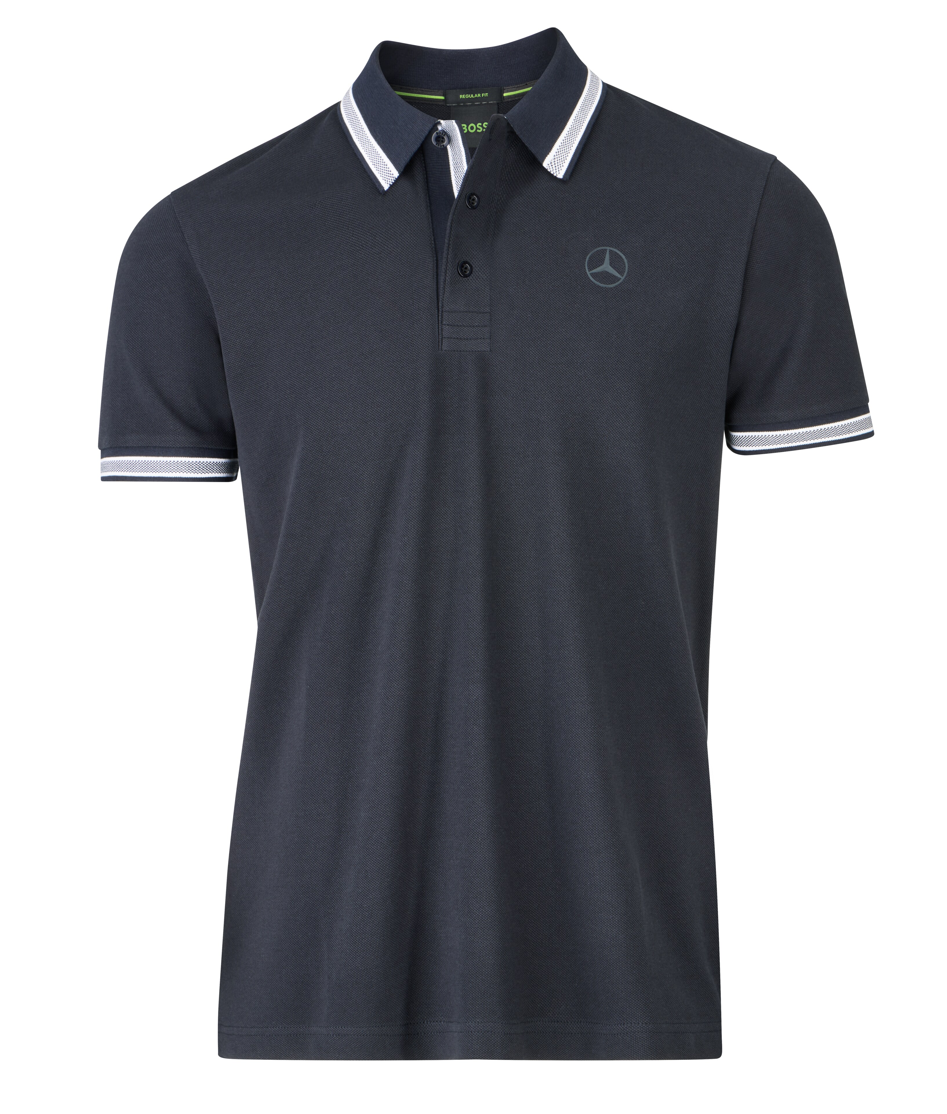 Polo de caballero - azul, L