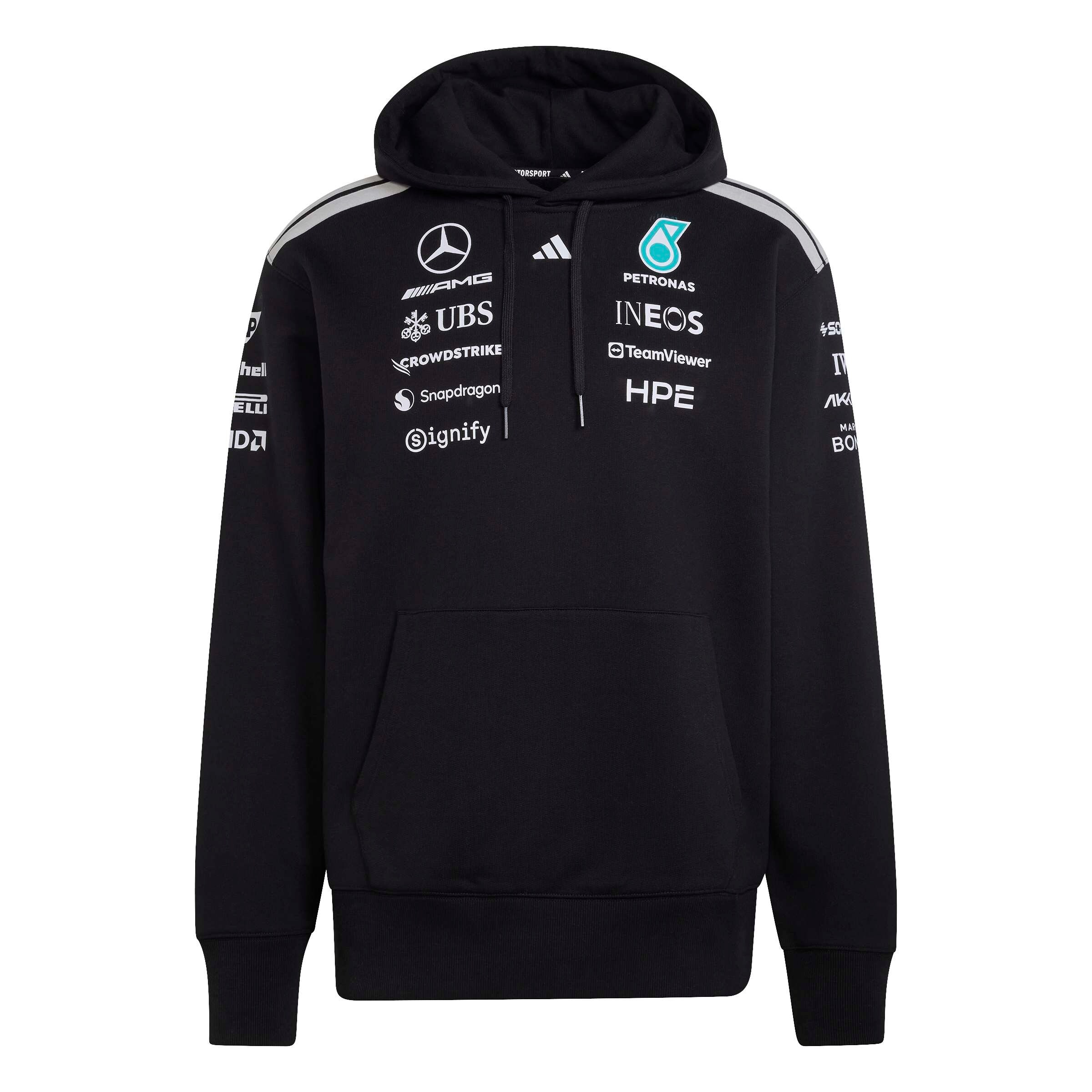 Sudadera con capucha de caballero, Conductor, Mercedes-AMG F1 - negro, M