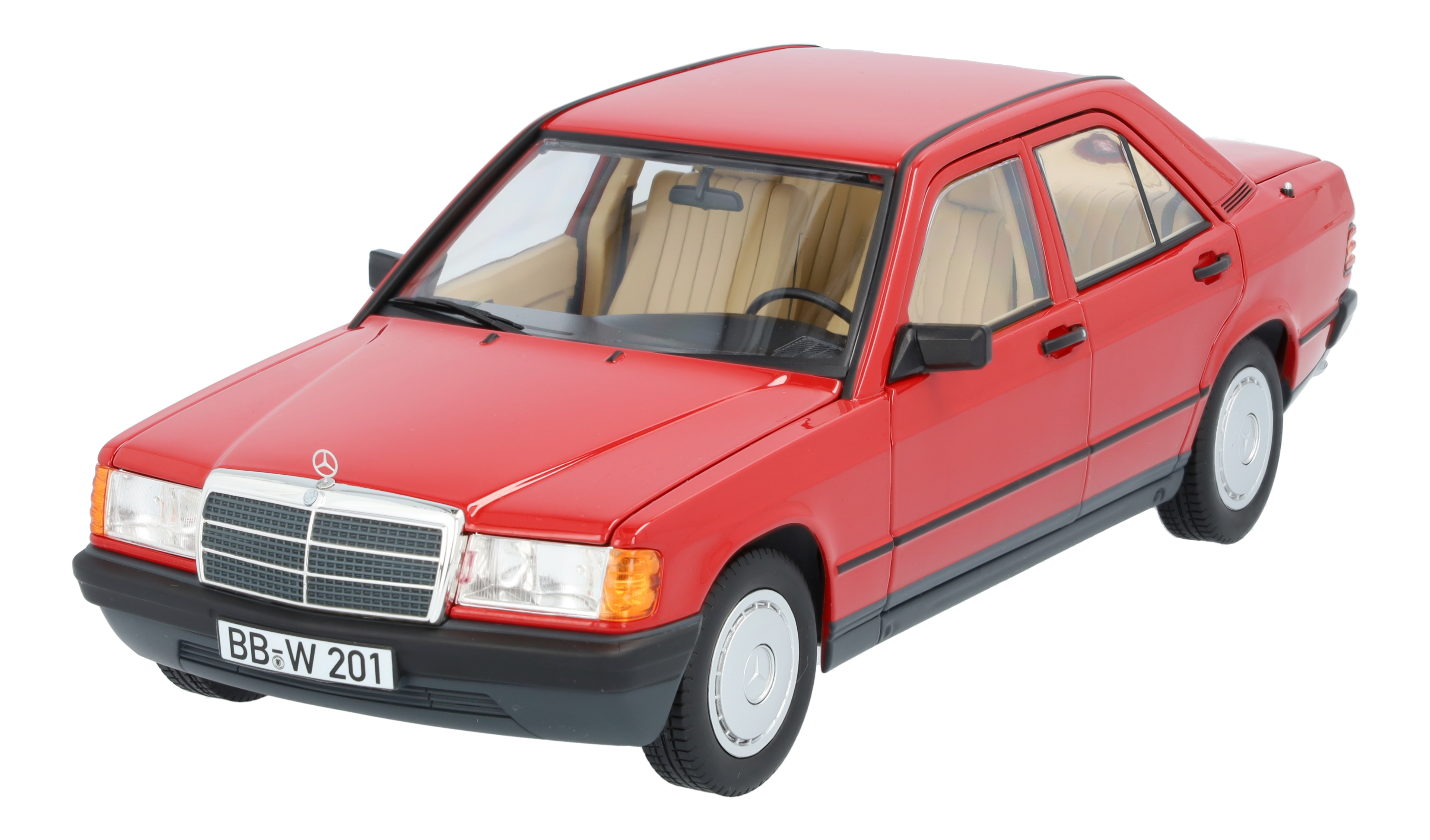 190 E W201 (1982-1988) - rojo, Norev, 1:18