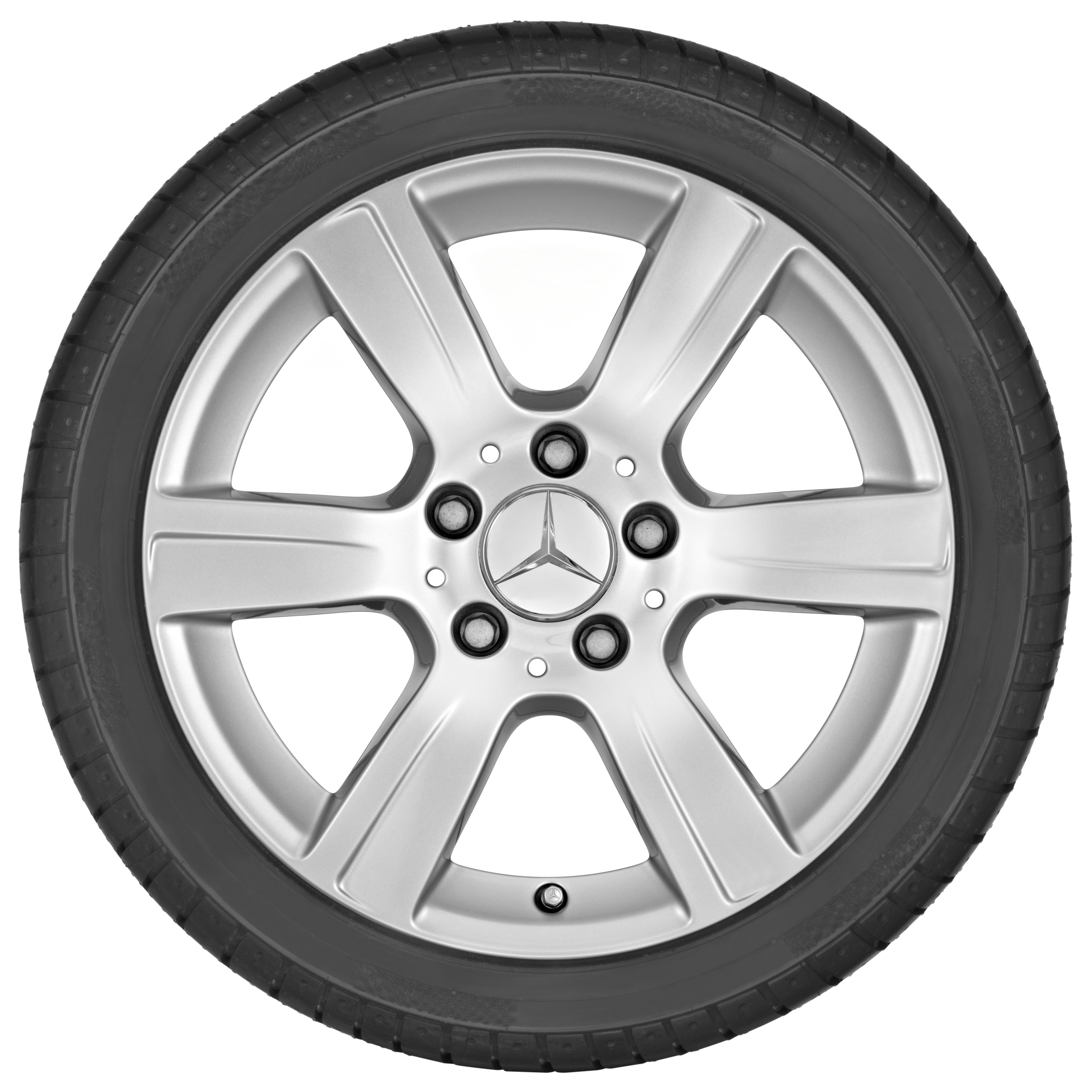 Llanta de 6 radios, 40,6 cm (16 pulgadas) - 7,5 J x 16 ET 45,5, plata titanio
