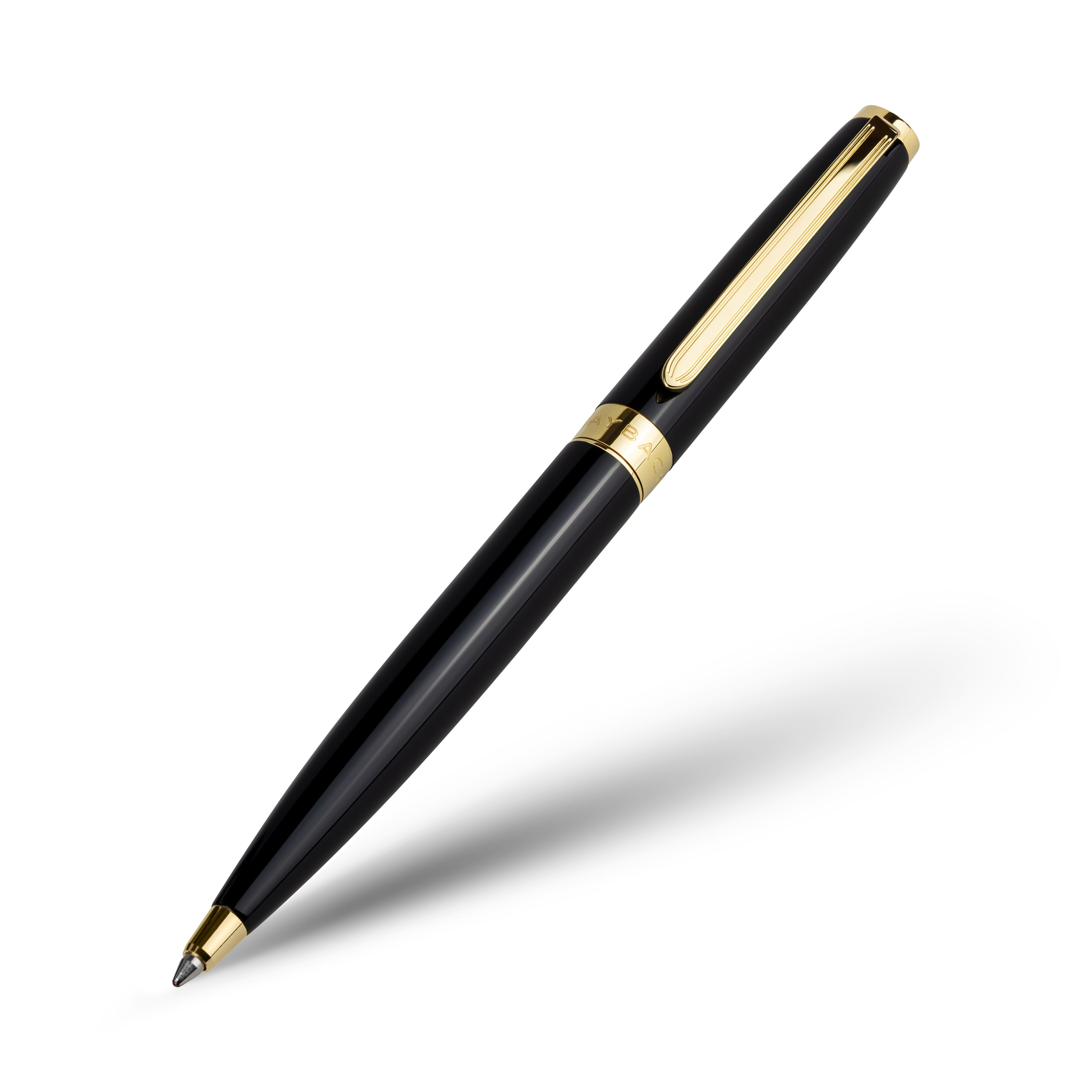 Bolígrafo, Mercedes-Maybach - negro / dorado, Latón, brillante