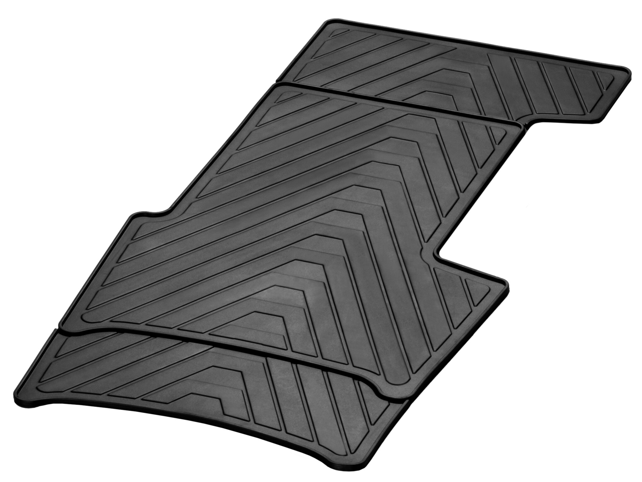 Alfombrillas impermeables, Alfombrilla central, 1 pieza - Dirección a la izquierda/derecha, negro