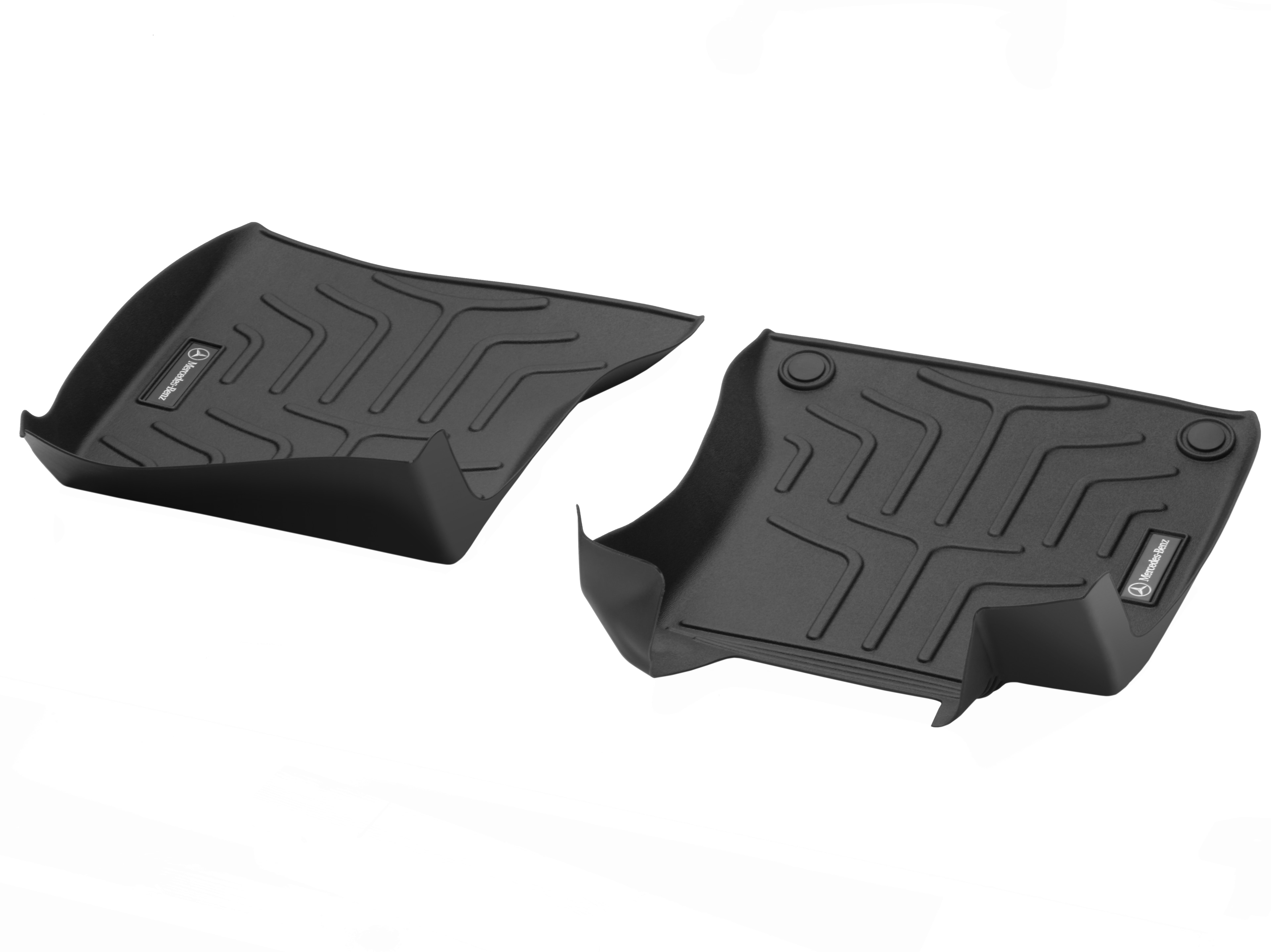 Alfombrillas de tipo cubeta para el espacio reposapiés CLASSIC, Alfombrilla para conductor/del acompañante, 2 piezas - Dirección a la izquierda, negro