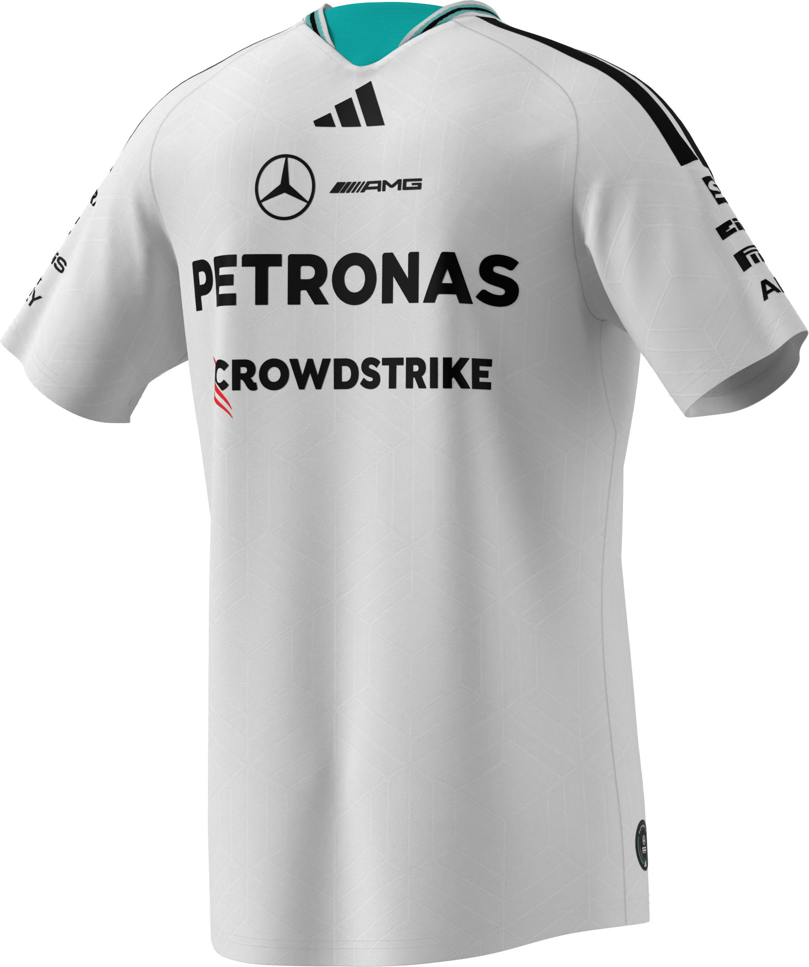 Camiseta de caballero, Authentic piloto, Mercedes-AMG F1 - blanco, L