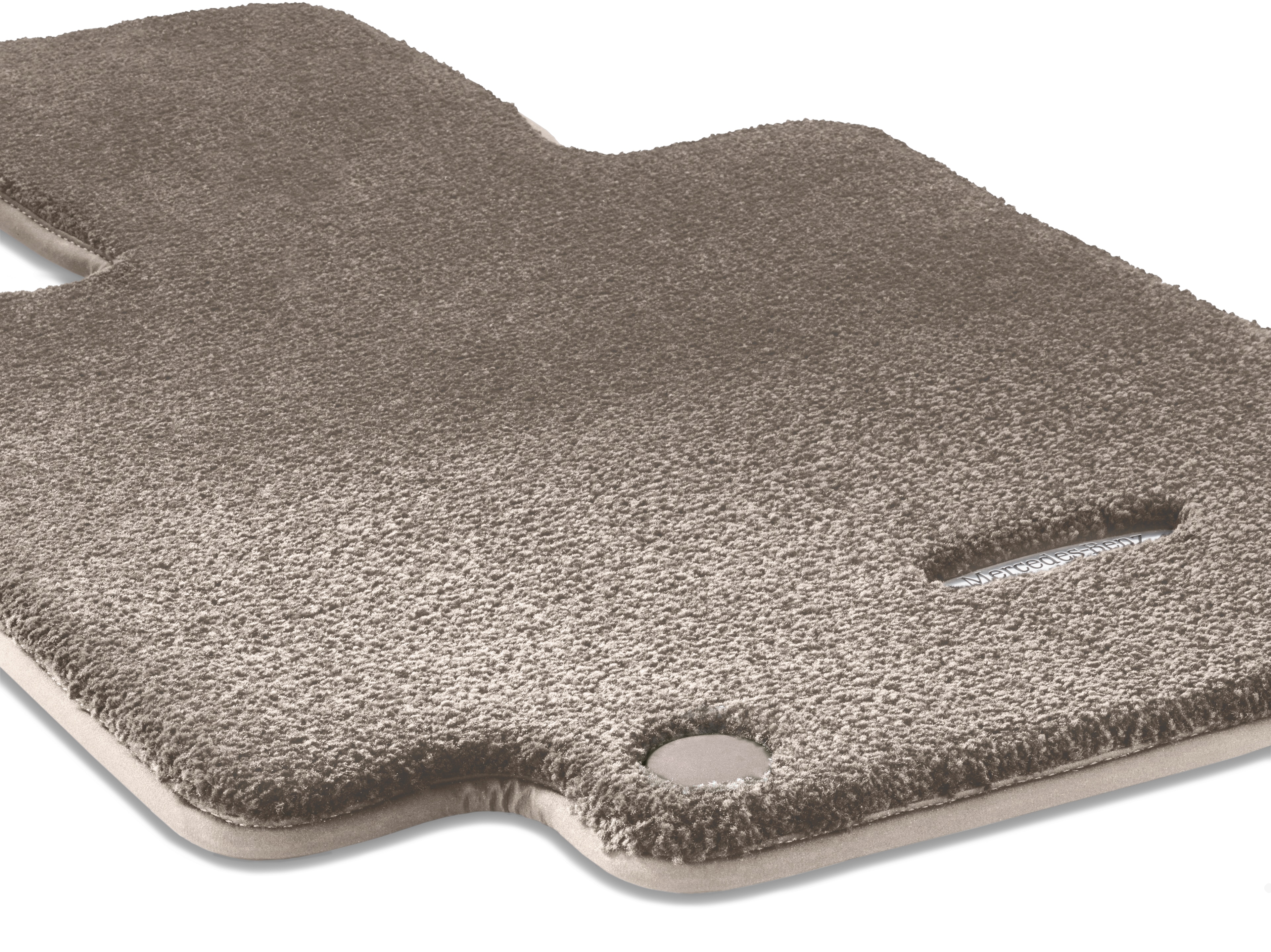 Alfombrillas EXCLUSIV, Alfombrilla para conductor/del acompañante, 2 piezas - Dirección a la izquierda, beige macchiato