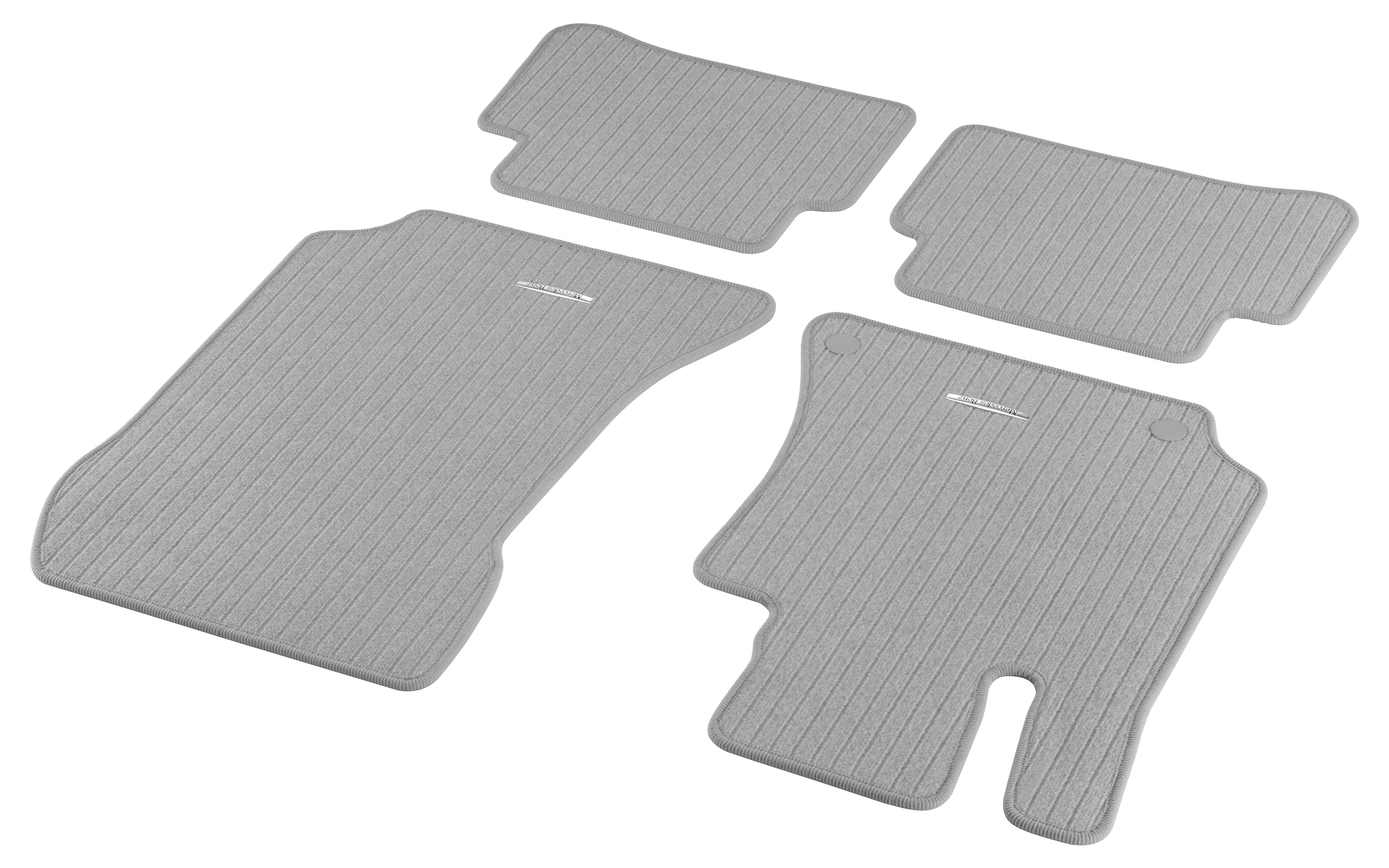 Alfombrillas de reps CLASSIC, Kit, 4 piezas - Dirección a la izquierda, gris alpaca