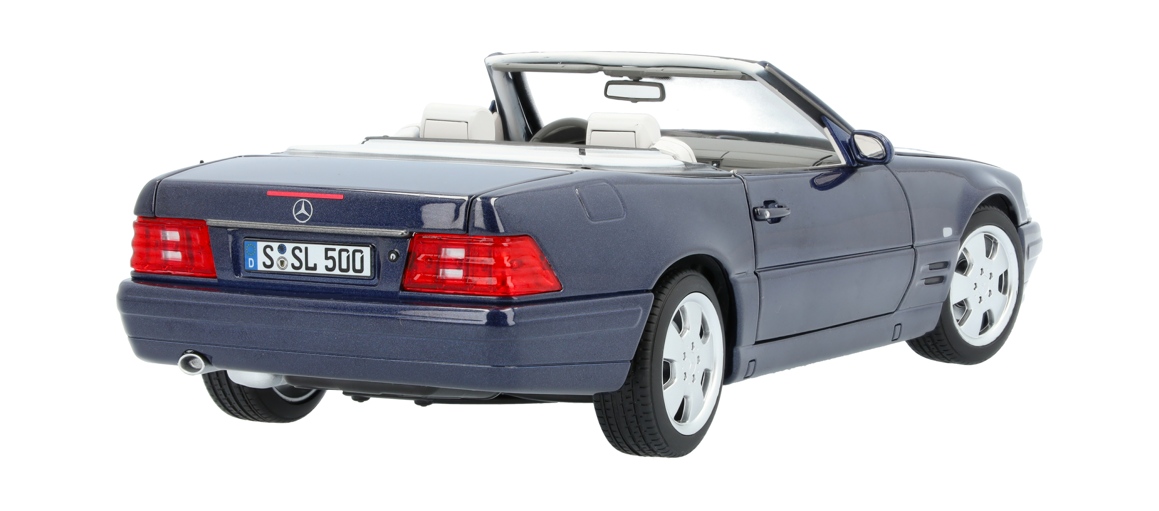 SL 500 R129 (1998-2001) - azul azur, Norev, 1:18
