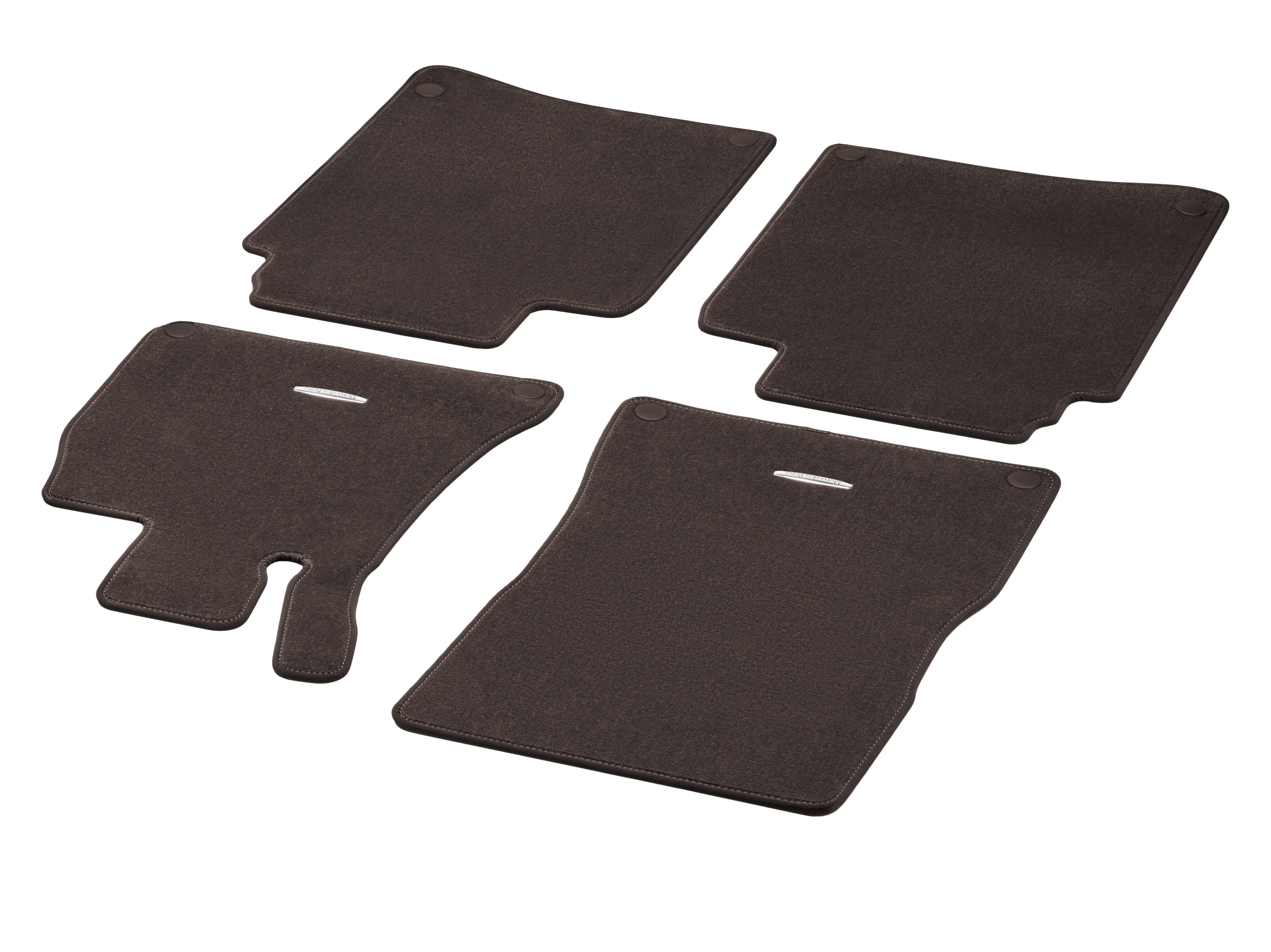 Alfombrillas CLASSIC, Kit, 4 piezas - Dirección a la derecha, marrón espresso