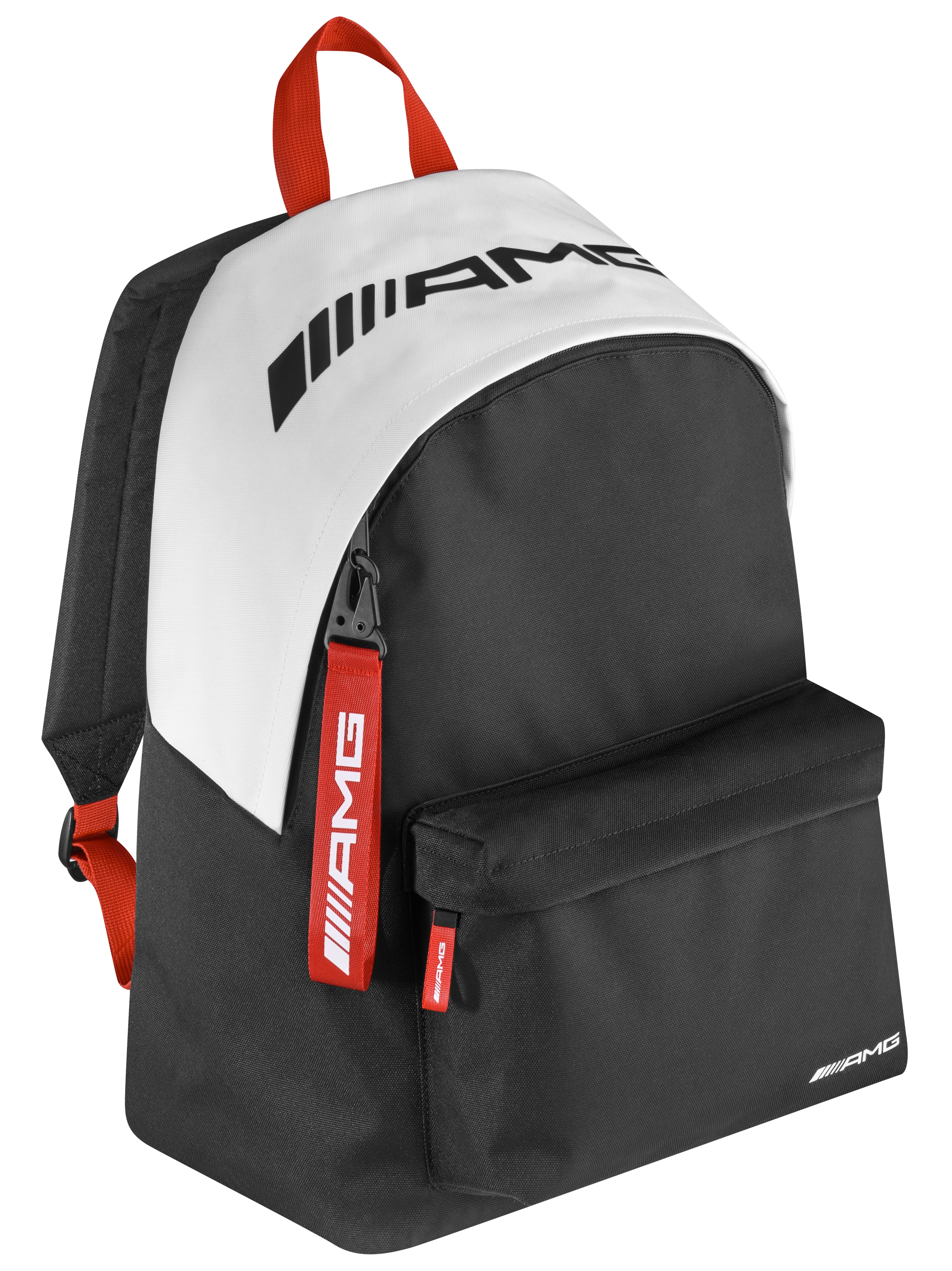 Mochila AMG - negro / blanco / rojo, Poliéster