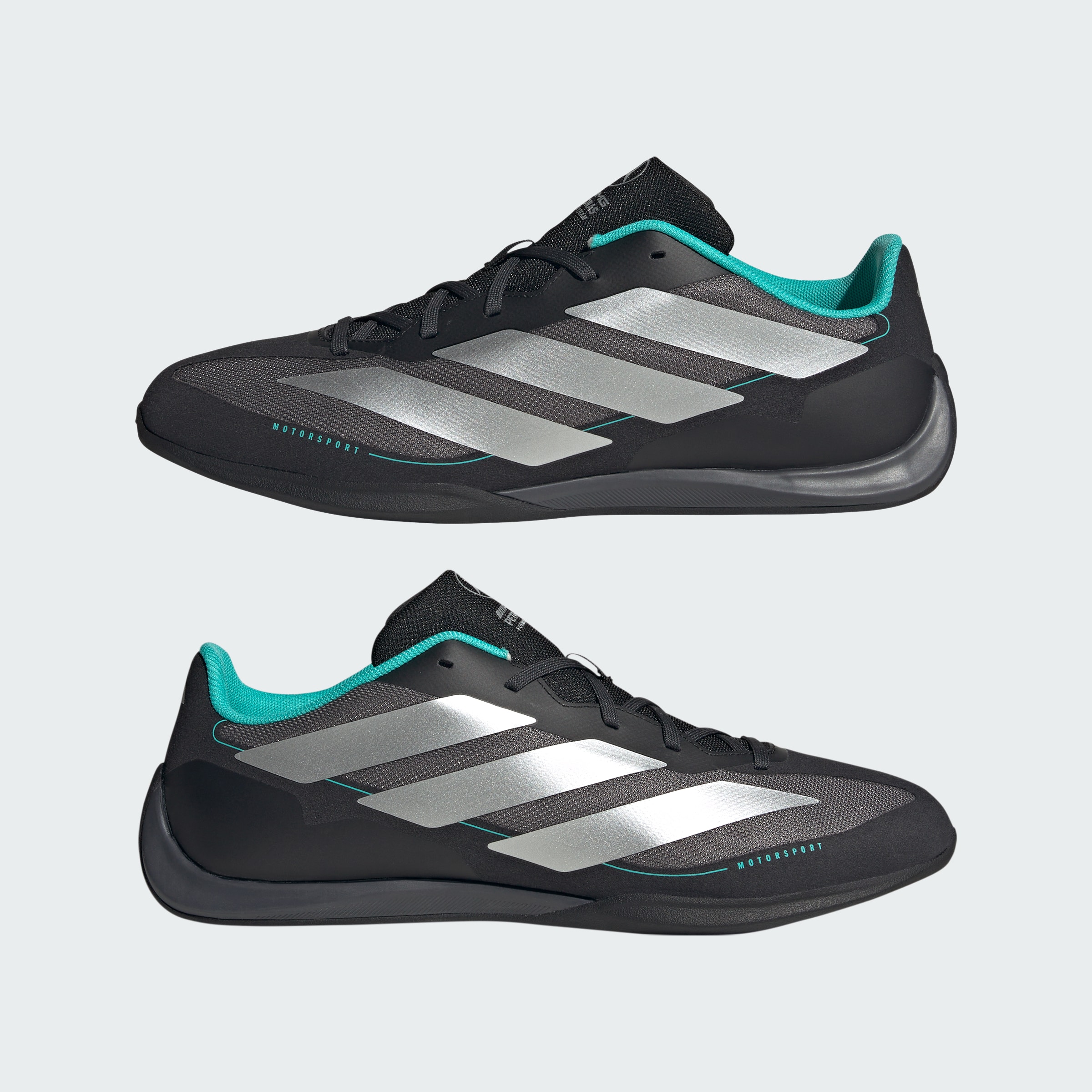 Zapatos sneaker, Feroza Base, Mercedes-AMG F1 - negro / plata, 8, adidas