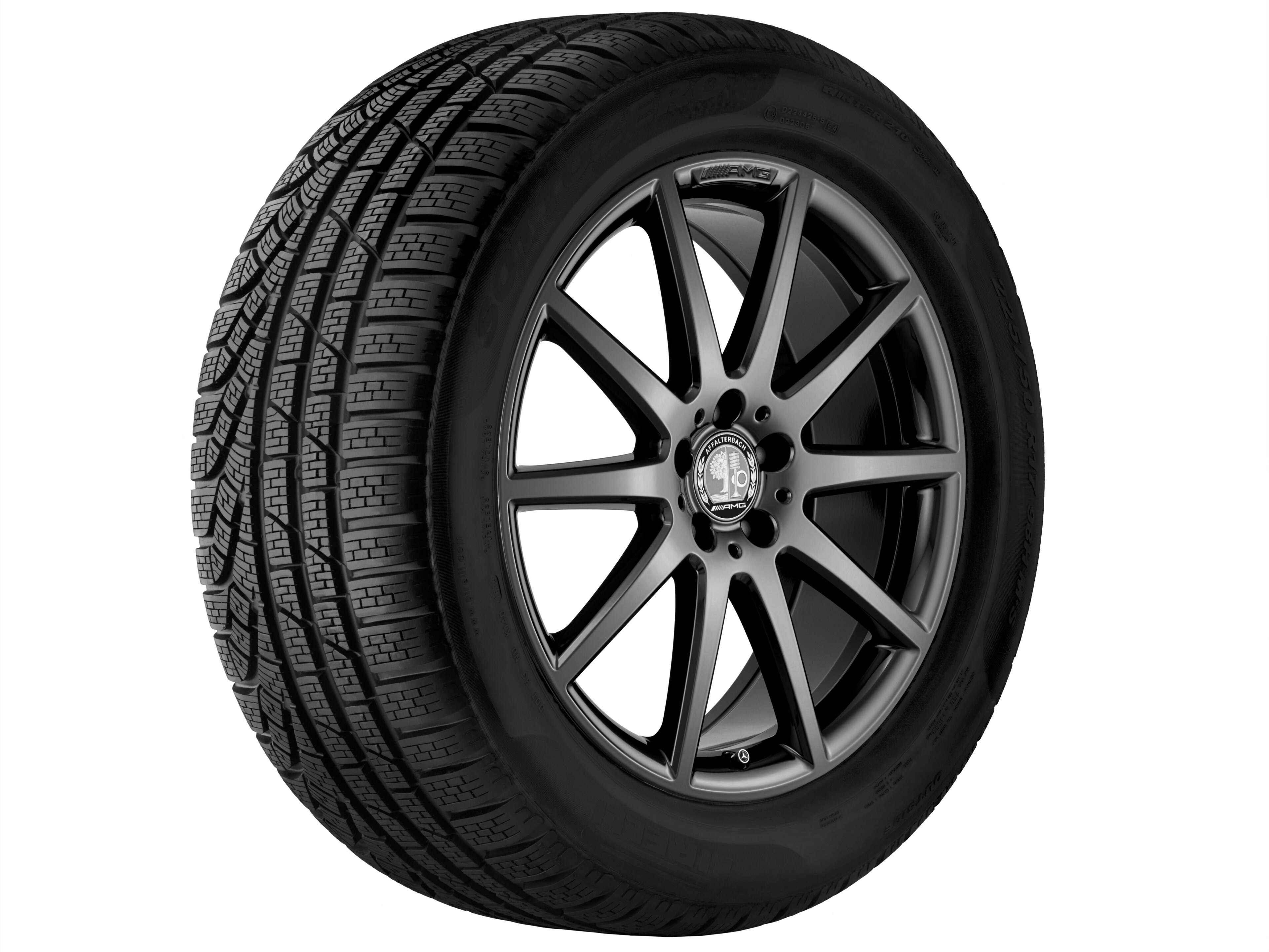 Llanta AMG de 10 radios, 50,8 cm (20 pulgadas) - 8 J x 20 ET 43,5, negro titanio, de alto brillo