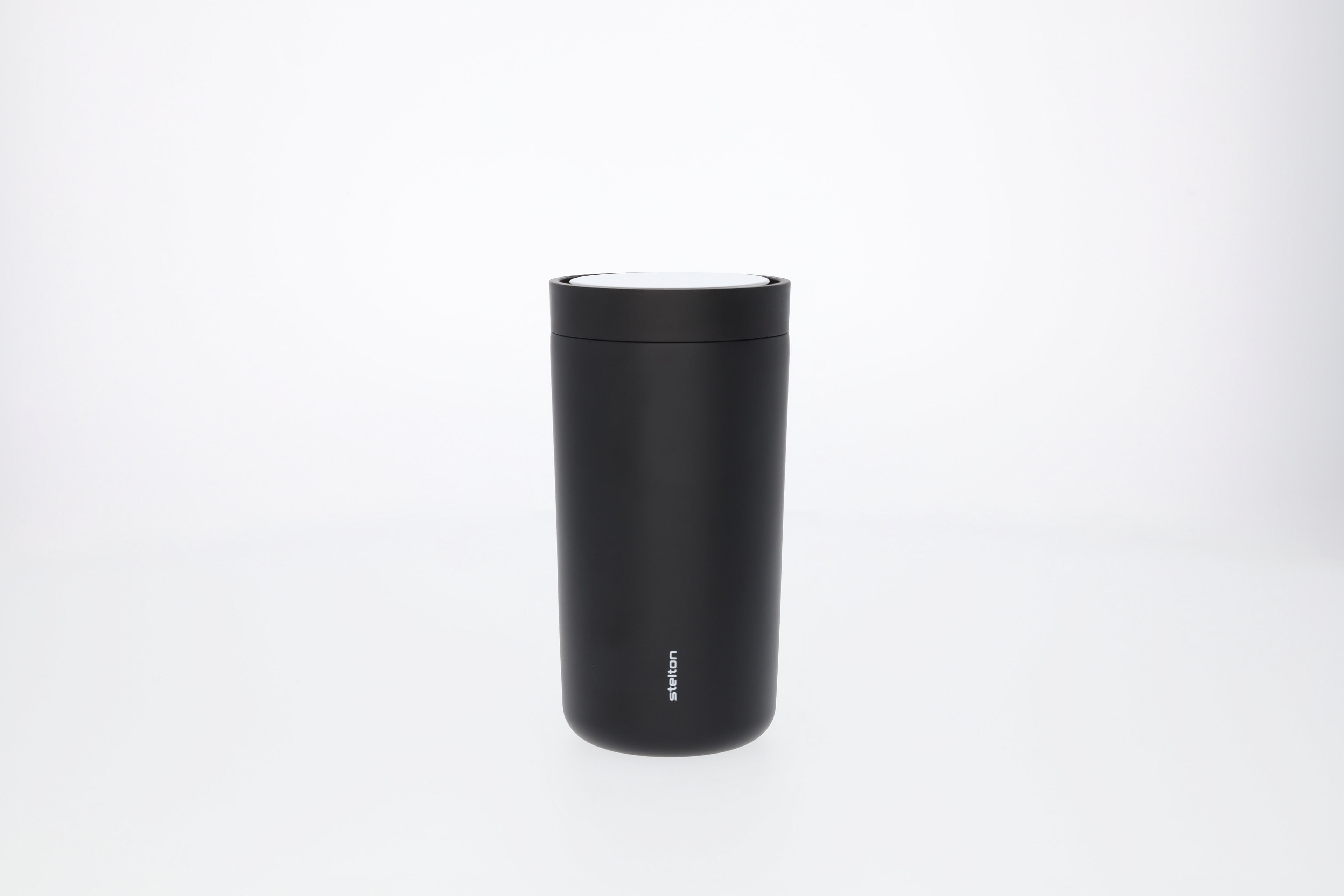 Vaso para llevar - negro, Acero inoxidable / Polipropileno, Stelton, 200 ml